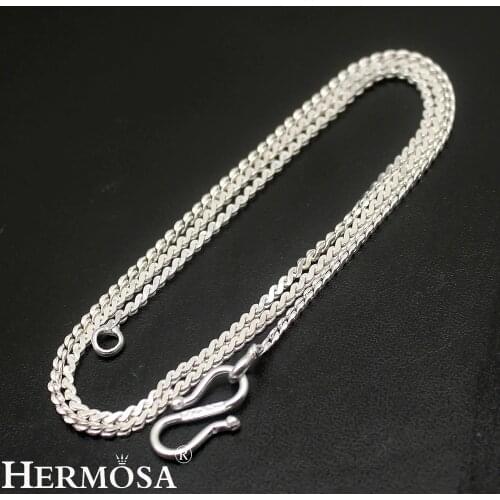 Hermosa 1mm Chain Necklace Choker 45mm Fashion Women Hermosa Jewelry