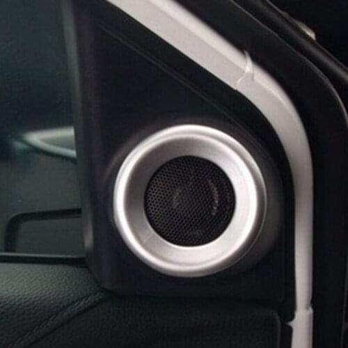 For HONDA CRV 2017 2018 Interior Door Stereo Speaker Cover Trim 2pcs matte 3D sticker modeling