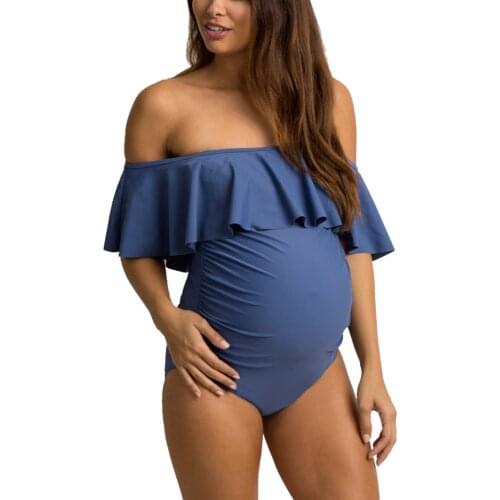 Summer One piece maternity swimwear pregnant women Sexy bikini swimsuit Clothes Pregnancy swimming Beachwear Bathing suit