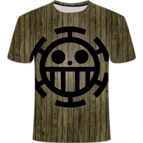 2021 hot selling Mens T-shirt One piece fashion Anime 3D Printe loose personality Unisex tshirt for men O-neck Oversized