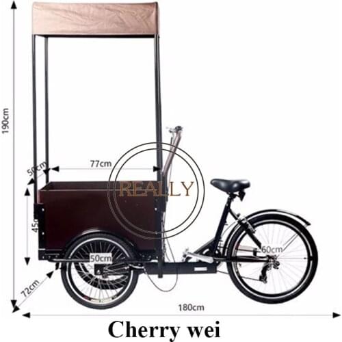 Mini size Three Wheel Mini Street Cargo Bike for sale smallest pedal cakes cargo bikes tricycle