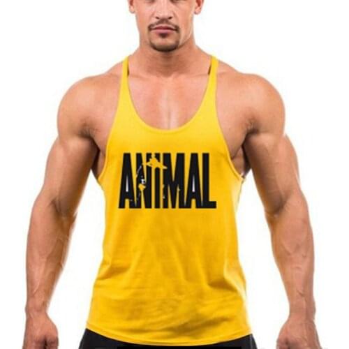 Brand Mens Casual Bodybuilding Fitness Top Men Gym Tank Top Clothing Vest Muscle Sleeveless Singlets Fashion Workout Sport Shirt