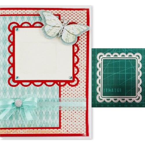 Metal cutting dies cut die mold Lace Square Frame decoration Scrapbooking dies craft paper knife mould blade punch stencils dies