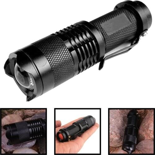 Aluminum Alloy Powerful Flashlight Bicycle Mini Torch Zoomable Strong Lighting Pockets Flashlights Hiking Cycling Torchlight