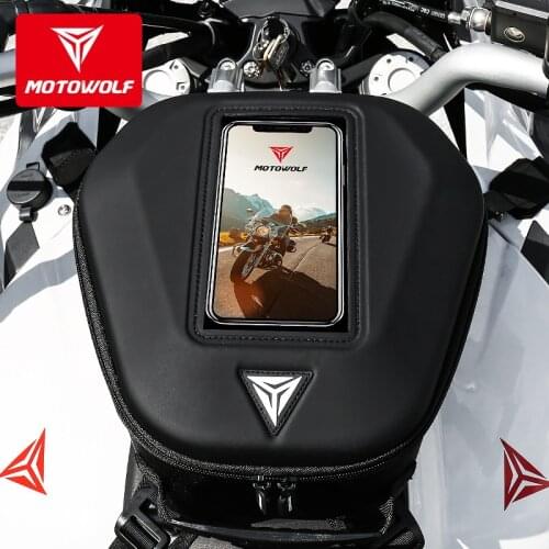 MOTOWOLF Motorcycle Bag Mochila Maletas Motorbike Black Bolso Motocicleta Oil Fuel Tank Bags Motos Waterproof Luggage