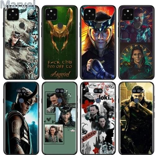Avengers Loki For Google Pixel 5 5A 4 4A XL Shell For LG Q60 V60 V50 V50S V40 V35 V30 5G Black Soft Phone Case