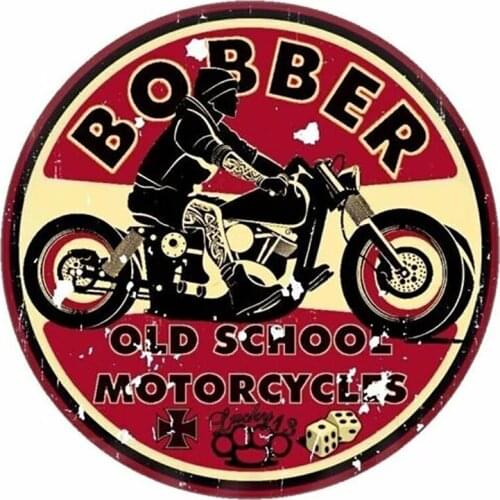 LLY-0851 Personality Car Decal Retro Bobber Old School Modeling Stickers PVC Auto Waterproof Motorcycle Decorative Cars Sticker