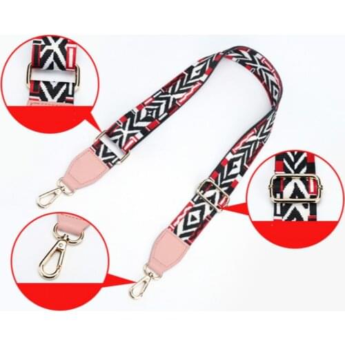 New Luxury Fashion Rainbow Belt Bag Straps Nylon For Women Shoulder Messenger Bags Adjustable Wide Strap Parts For Accessories