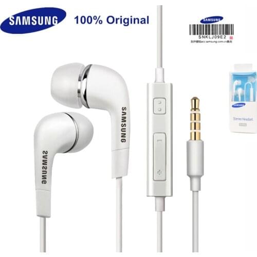 Original Samsung EHS64 Earphone Wired 3.5mm In-ear with Microphone Wired Controller Support Android forGalaxy S8 S9 Plus A10 A2