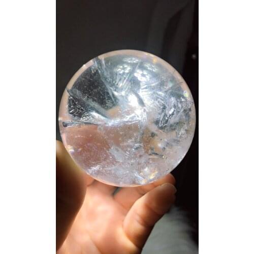 Clear quartz sphere