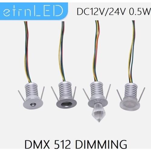EtrnLED Led Spot Light DMX 512 Mini Starry Sky Lamp Flexible Individually Addressable Pixel Color Recessed Ceiling 12V 24V RGBW