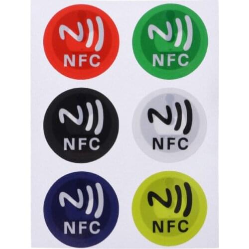 Waterproof PET Material NFC Stickers Smart Adhesive Ntag213 Tags For All Phones