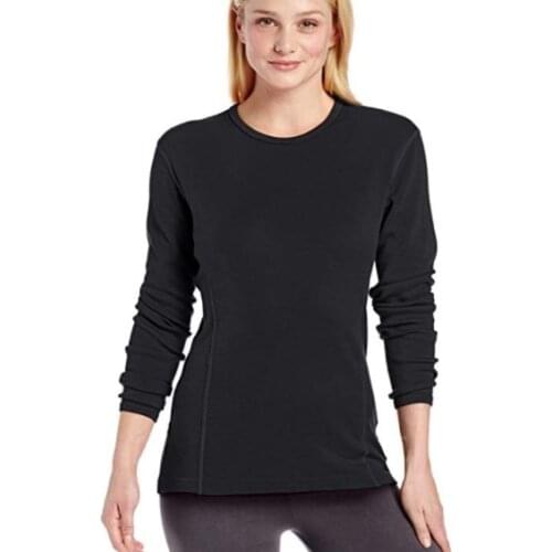 100% Merino Wool Women Midweight Crew Next to Skin (NTS) Base Layer Women Tops Thermal Underwear Tops European Size S-L 160GSM