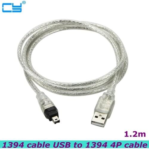 USB Male to Firewire IEEE 1394 4 Pin Male iLink Adapter Cord firewire 1394 Cable for SONY DCR-TRV75E DV best quality