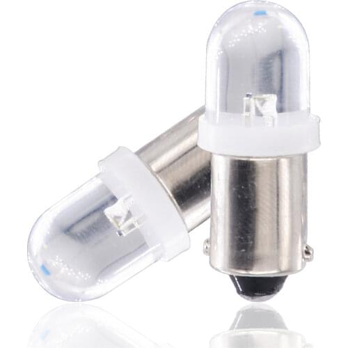 10PCS BA9S LED 1SMD License Plate Lights White 12V Car LED Instrument Panel Gauge Dash Light LED Bulb