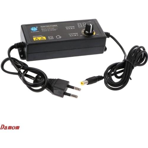 2018 New 60W 3-24V Adjustable Adapter With Display Screen Of Voltage DC5.5x2.1/2.5mm Drop Shipping Support