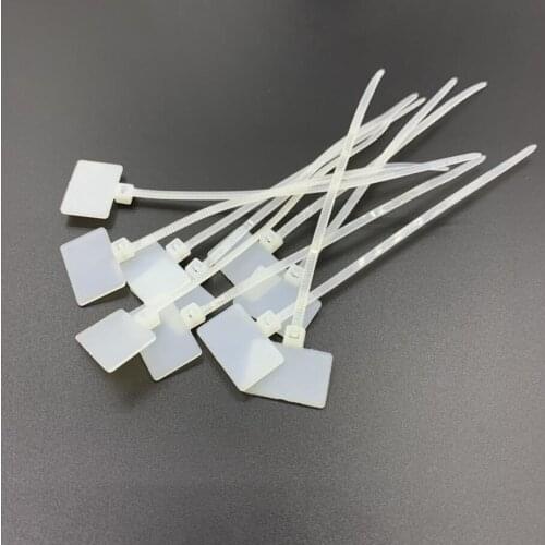 3*100 4*150 4*200MM White marker Nylon Cable Ties