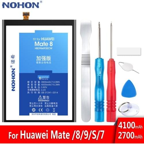 NOHON Battery For Huawei Mate 8 9 10 20 Pro 7 S P20 Pro HB396693ECW HB396689ECW HB436486ECW HB436178EBW Replacement Bateria