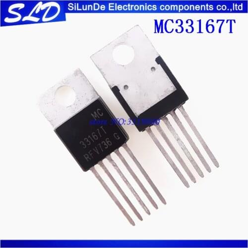 Free Shipping 10pcs/lot MC33167TG MC33167T MC33167 33167T TO220-5 new and original