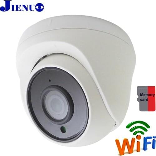 1080P Wireless Security Surveillance Dome Camera Video Audio Cam Indoor Infrared Wifi HD IP Camera Home Memory Card Slot JIENUO
