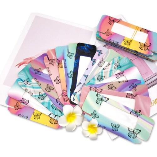 Wholesale10/ 50pcs Packing box for eyelash blank eyelashes package Multicolor paper box Eyelashes 10-25mm packing box makeup new