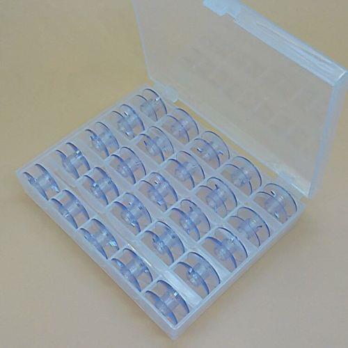 Box of 25bobbins ClearPlastic 55623P for singer,bernina,babylock,Elna,juki,pfaff