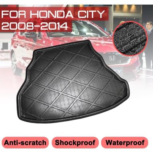 Carpet Car Floor Mat Rear Trunk Anti-mud Cover For Honda CITY 2008 2009 2010 2011 2012 2013 2014