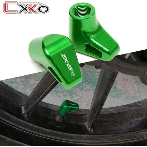 Motorcycle High Quality CNC Aluminium Wheel Tire Valve caps Airtight Covers For KAWASAKI NINJA ZX6R 636 ZX-6R All Year