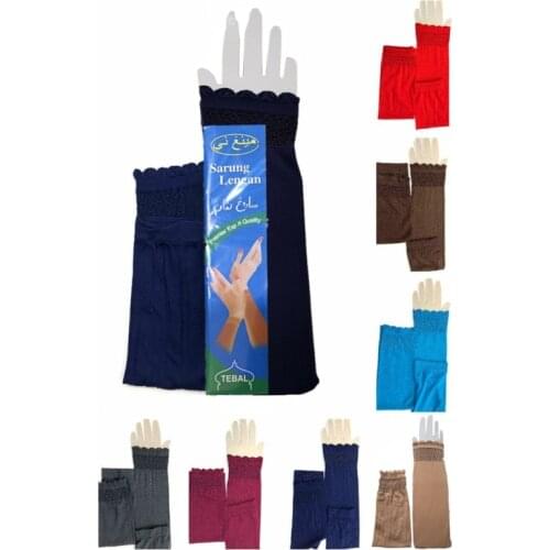 Islamic Muslim Sleeves Gloves Arm Cover Hijab Stretchy Fabric Arab Sleeves New Elastic Sun Arm Warmer Middle East