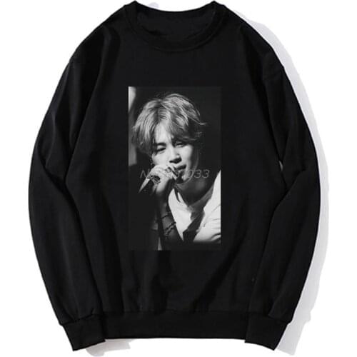 Kpopharajuku Men Hoodie Jimin Fans Love Men Fleece Sweatshirt Unisex Hoodie Spring Autumn Sweater Streetwear