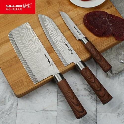 Kitchen Knives Set /3 Slicing Knife Chef Knife and Paring Knife Super Sharp Blade Japan Knife Set Kitchen Cooking Tools Sale