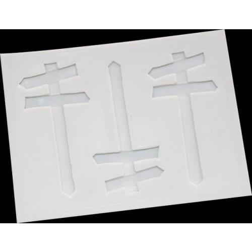 Guiding Board Birthday Cake Chocolate Plug-in Decorative Silicone Mold DIY Fondant Tool 15-671