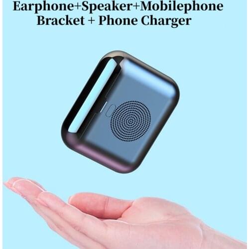 LS 4 in 1 tws earphones used as power bank, fone bracket, speaker ear buds with 6 pads and charging cables lightweight earbuds