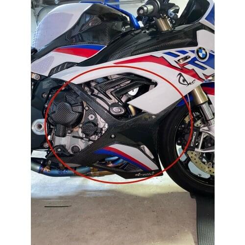 For BMW S1000RR 2019 2020 100% Carbon Fiber Belly Pan Fairings Side Protection Cover