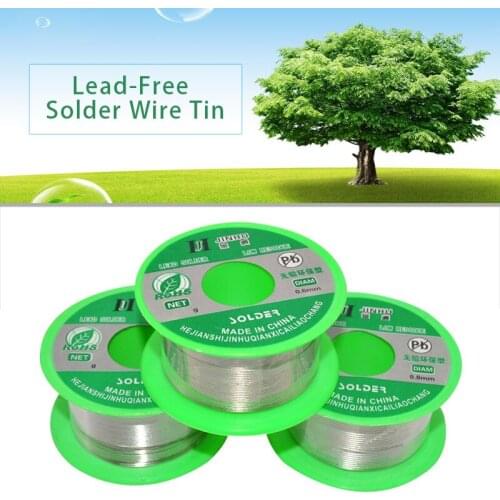 50G Lead-Free Solder Wire Tin 0.5/0.6/0.8/1.0mm Diameter Roll Welding Soldering Iron Core Lead Free Solder Wire Rosin Cored Tin