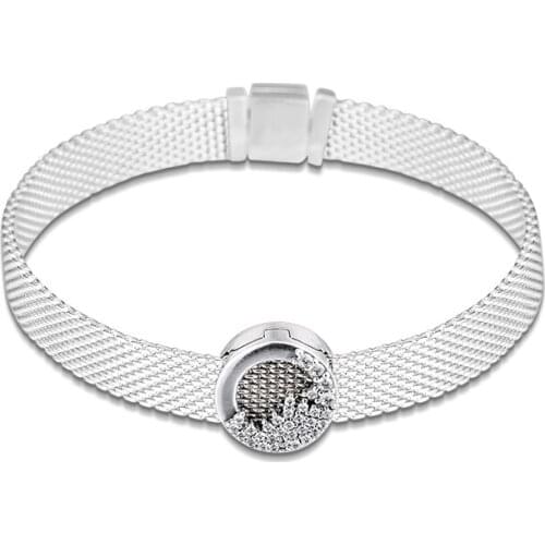 Fits for Pandora Charms Bracelets Reflexions Sparkling Icicles Clip Beads 100% 925 Sterling Silver Jewelry Free Shipping