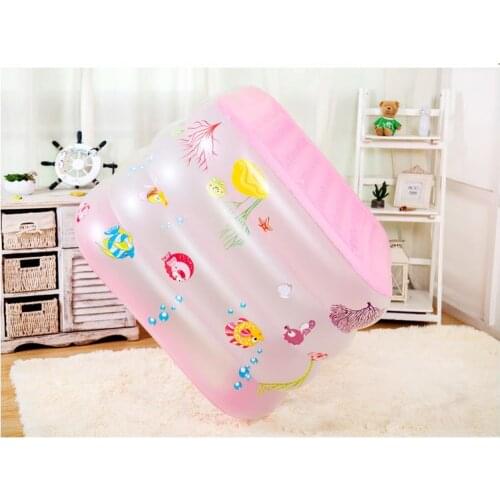 Portable Baby Swimming Pool Inflatable Kids Bath Tub 125x75cm Baby Mini-playground Eco-friendly PVC Pond Kids Holiday Gifts