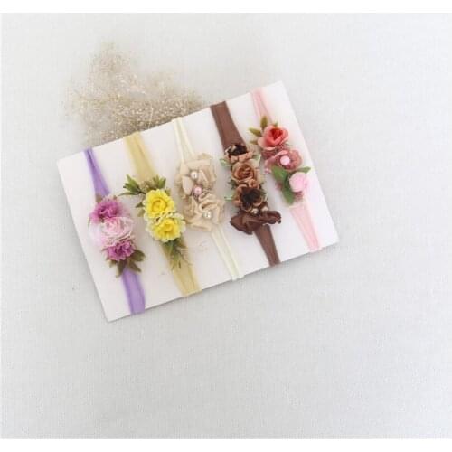 Newborn Photo Prop Tiebacks Baby Girl Headband for Photoshoot Baby Boy Headbands Newborn Shower Gift