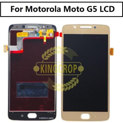 Tested 5.0" LCD For Motorola Moto G5 Display Touch Screen XT1672 XT1676 Digitizer Assembly Replacement Parts