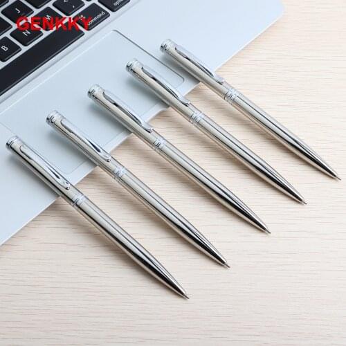 High quality metal ballpoint Pen stainless steel Stationery Writing gift pen Thanksgiving gift and Office School Supplies