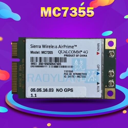 Sierra Wireless AirPrime MC7355 AT&T 4G LTE /HSPA+ 100Mbps PCI-E M.2 Module WiFi WWAN Card