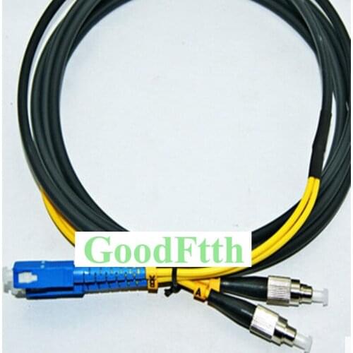 Tactical Field Armoured armored Patch Cord SC-FC UPC SM 2 Cores TPU GoodFtth 10-50m