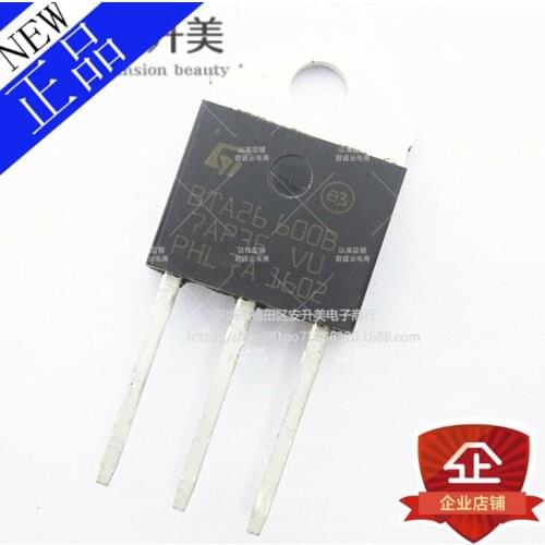 In stock New 100% Original 10pcs/lot BTA26-600B TO-3P