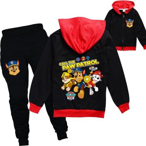 Paw Patrol Spring Hoodie Girls Sweatshirt Boys Hoodie Kids Hoodie Active Cotton Cartoon Regular Paw Kid Clothes Pullover Hoodie