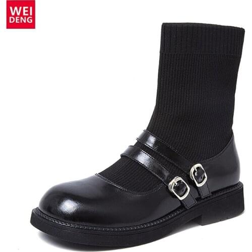 Женские ботильоны Weideng China At AliExpress