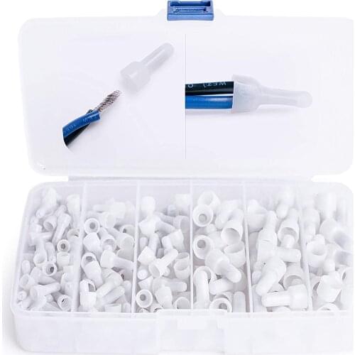 280 PCS Closed End Crimp Connectors Wire End Caps22-10 Gauge End Crimp Terminals Connectors Nylon power Cable Connector