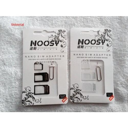 4 in 1 Micro Nano SIM Card Adapter Connector Kit For iPhone 5/5S/6/6S Samsung Android All Smart phone sims holder