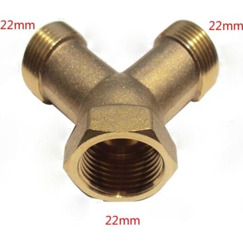 Pressure washer accessories 3 way tee connector water outlet pipe car wash machine pump water hose fitting