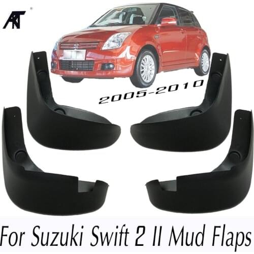Car Mud Flaps For Suzuki Swift 2 II 2005-2010 Mudguards Fender 2006 2007 2008 2009 Mudflaps Splash Guards Mud Flap