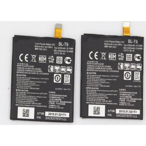 ISUNOO 2300mAh BL-T9 Battery For LG Google Nexus 5 D820/D821 BL T9 Li-ion Battery 3.8V